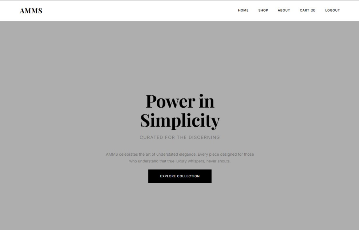 Retail system screenshot